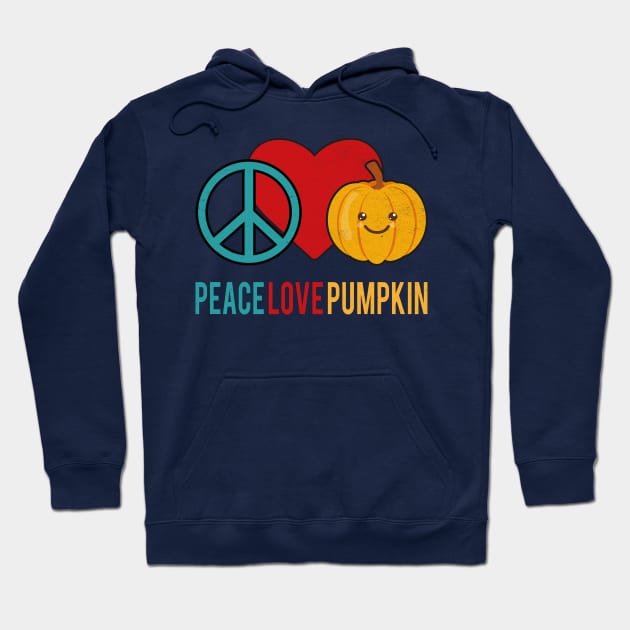 Peace Love Pumpkin Thanksgiving Hoodie by MZeeDesigns